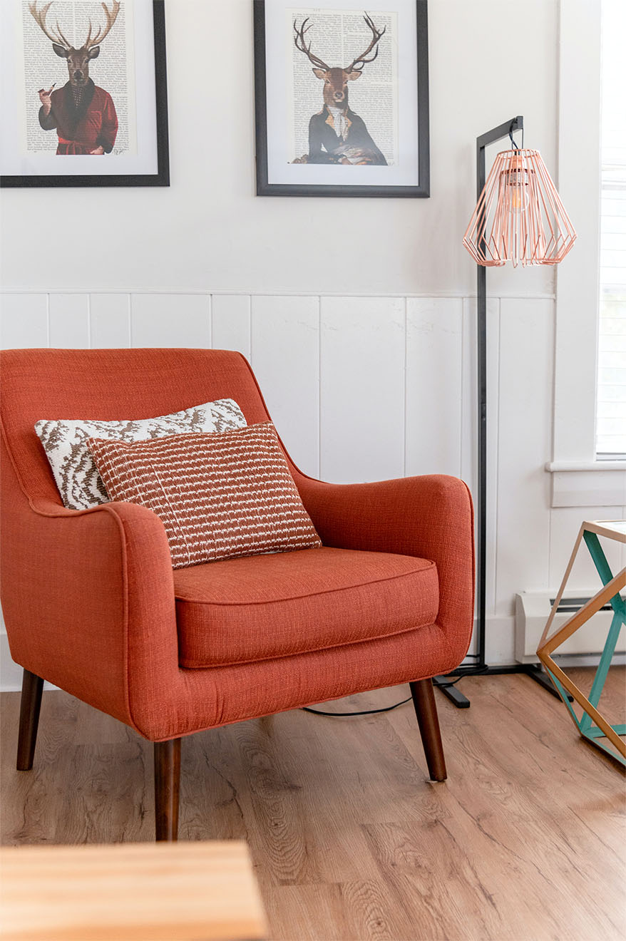 comfortable armchair in lounge