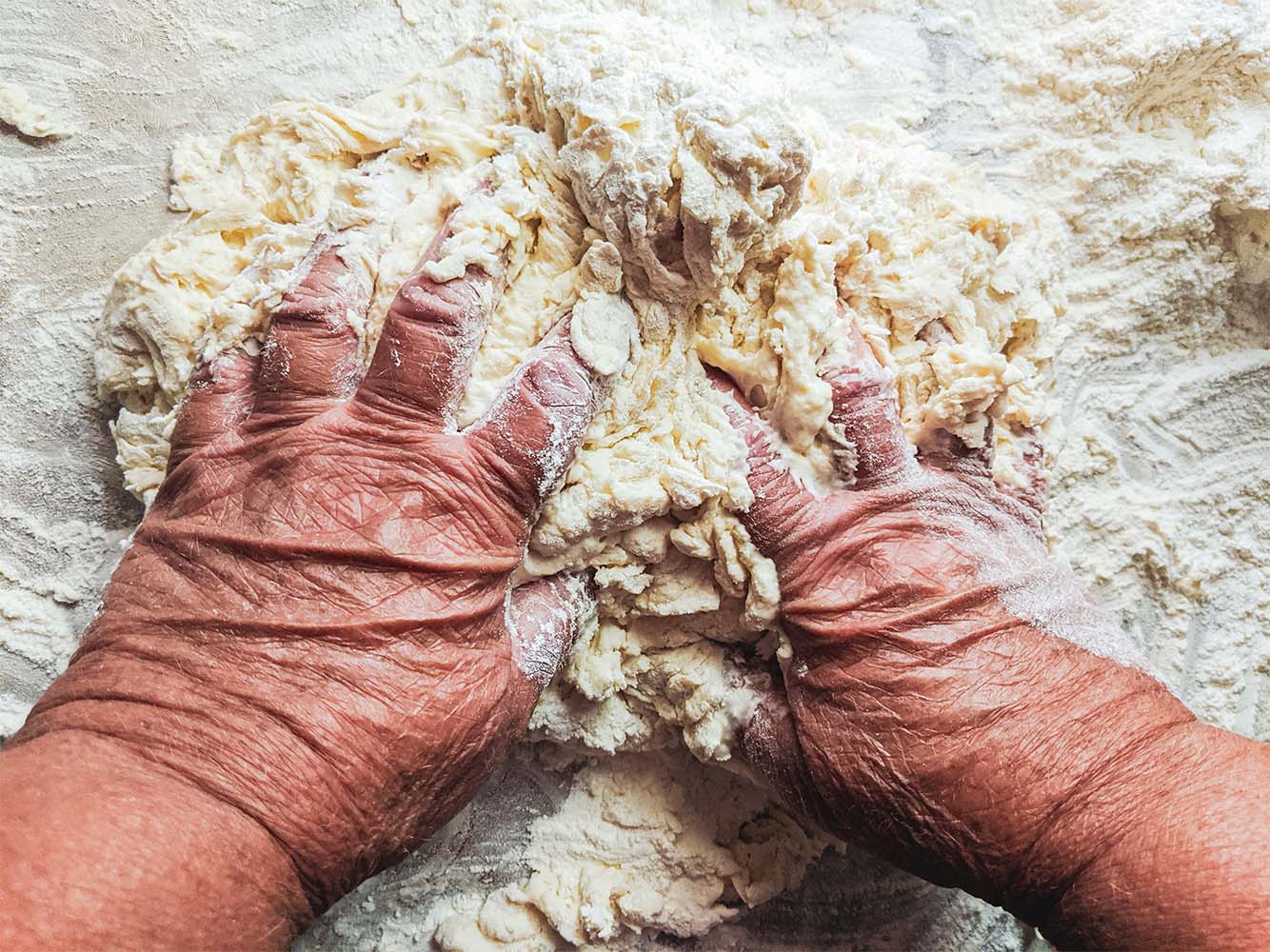 kneading dough