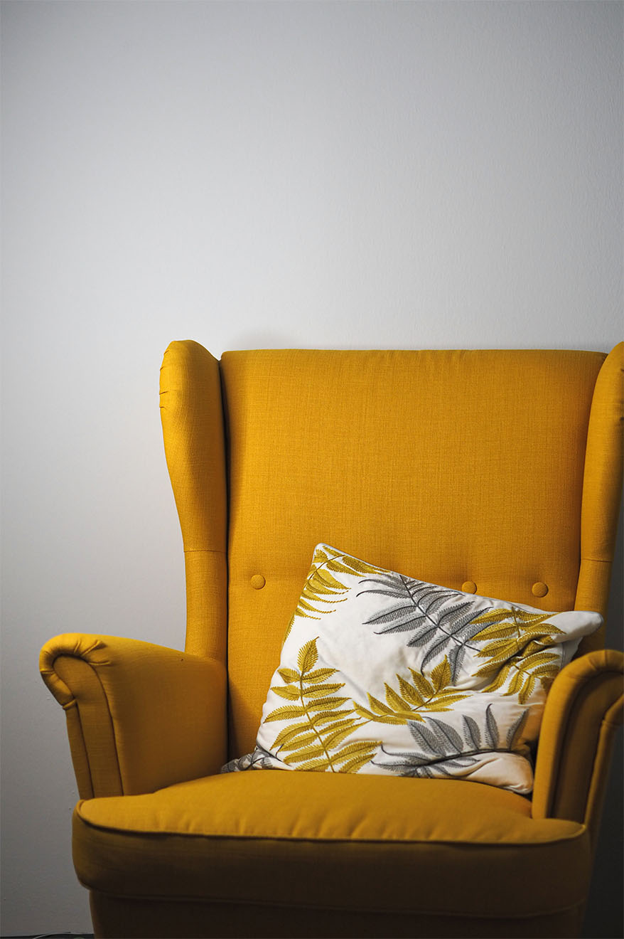 armchair in bedroom