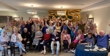 resident's at kingfisher celebrating 
