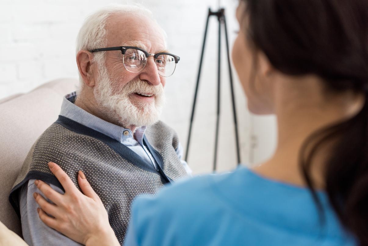 resident receiving palliative care