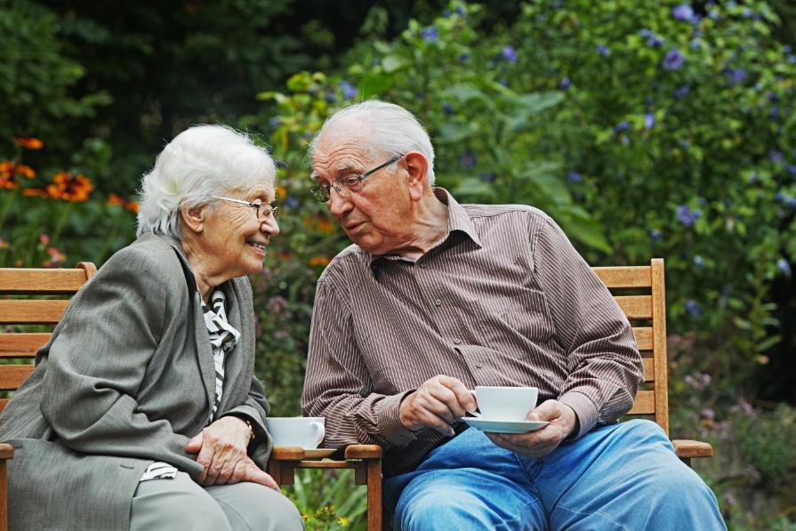 residents together outside