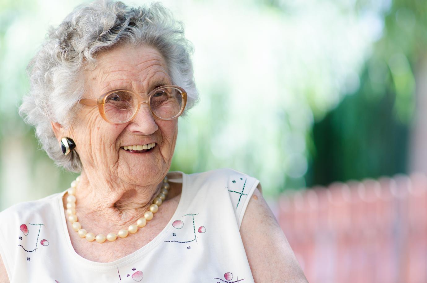resident smiling